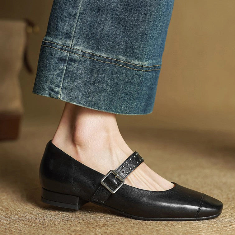 Cora Leather Mary Janes