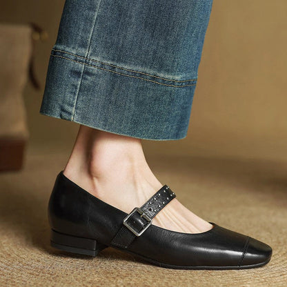 Cora Leather Mary Janes