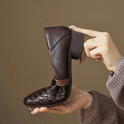 Iris Woven Leather Loafers