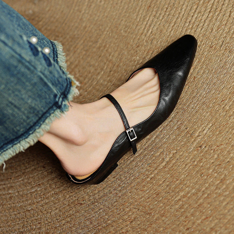 Delphine Leather Mules