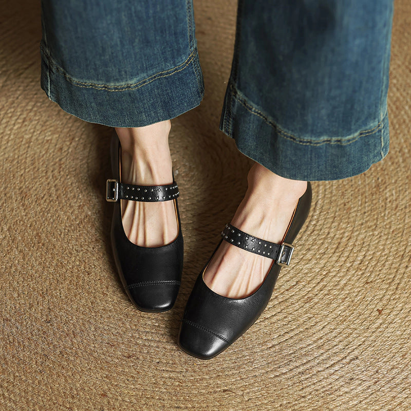 Cora Leather Mary Janes