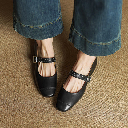 Cora Leather Mary Janes