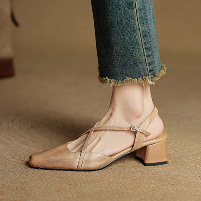 Heloise Leather Heels