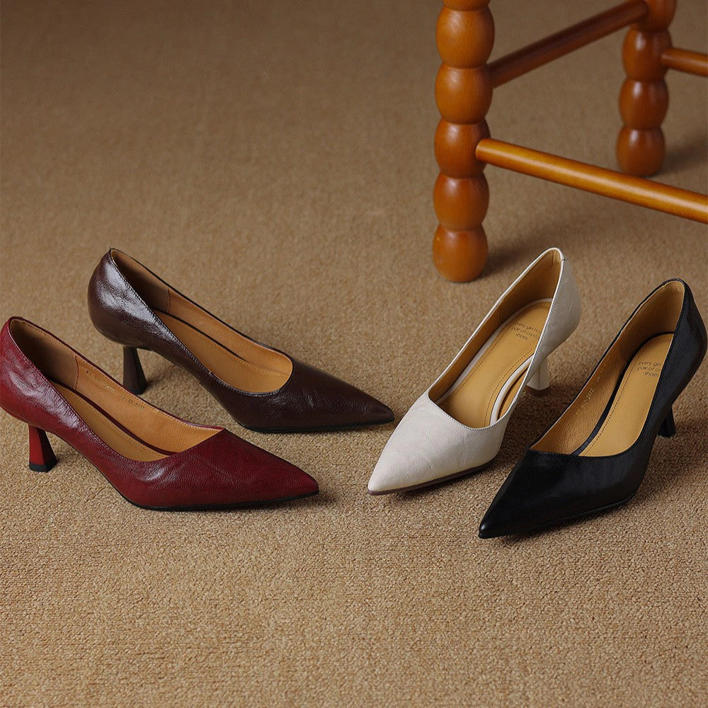 Zelie Leather Pumps