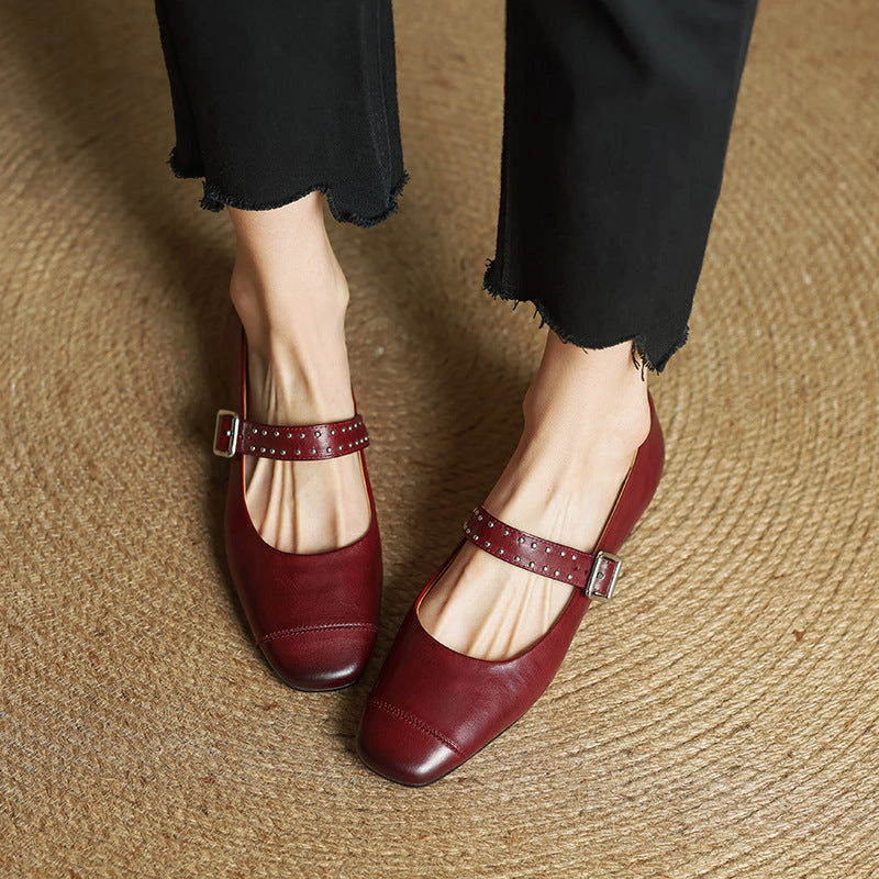 Cora Leather Mary Janes