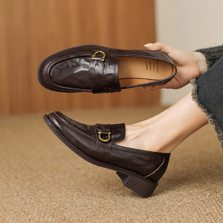 Talia Horsebit Leather Loafers