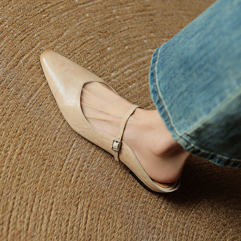 Delphine Leather Mules