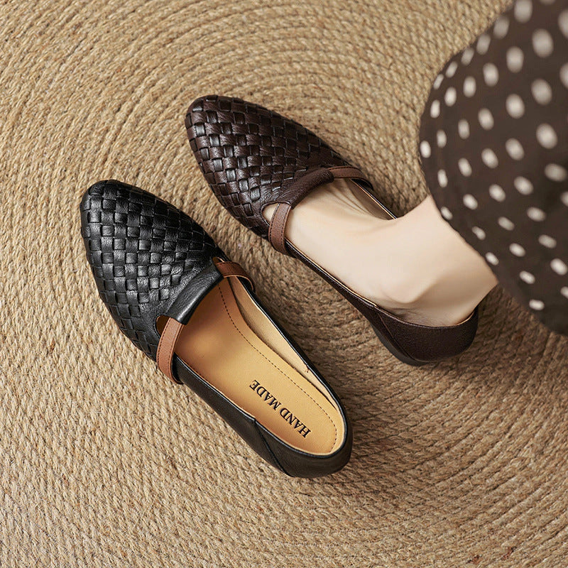 Iris Woven Leather Loafers
