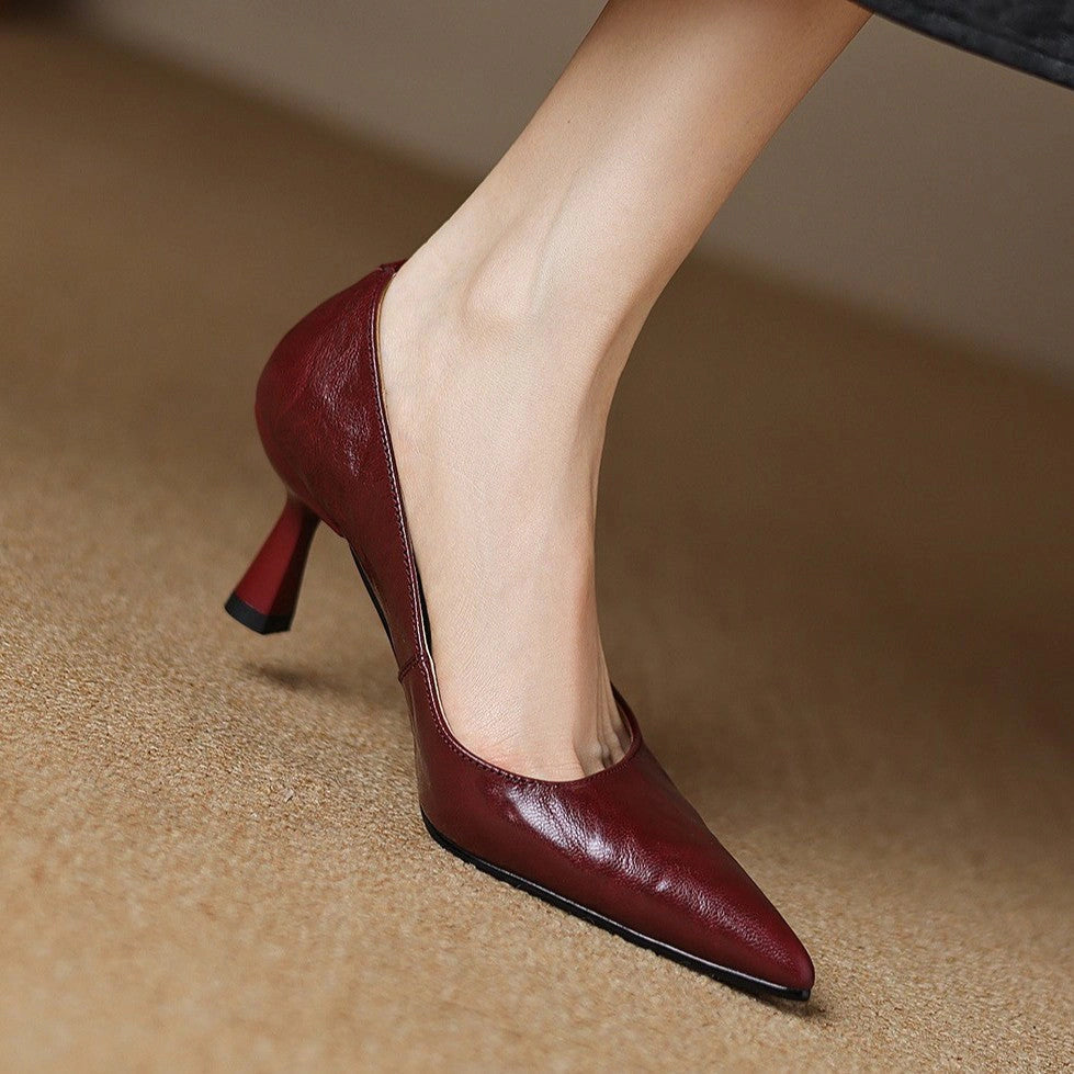 Zelie Leather Pumps