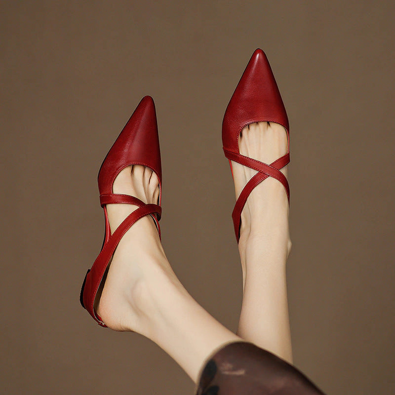 Solene Leather Mules