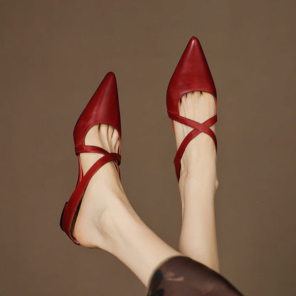 Solene Leather Mules