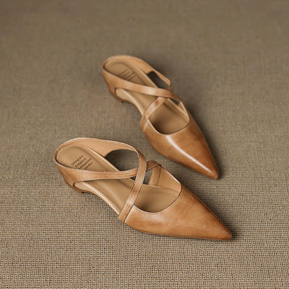 Solene Leather Mules