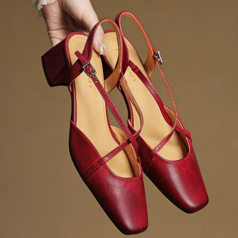 Heloise Leather Heels