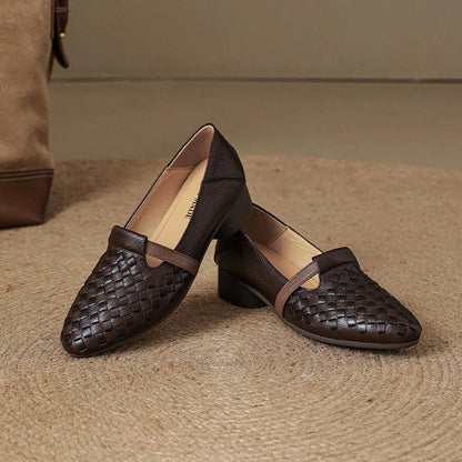 Iris Woven Leather Loafers