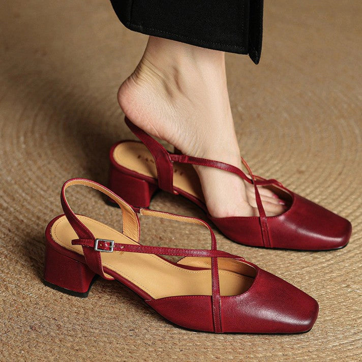 Heloise Leather Heels
