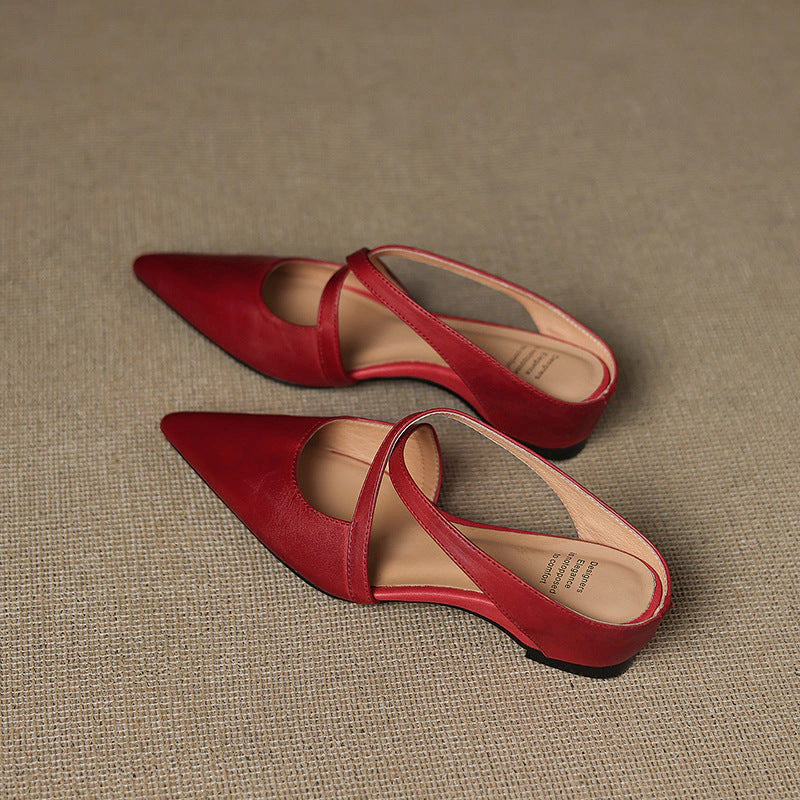 Solene Leather Mules