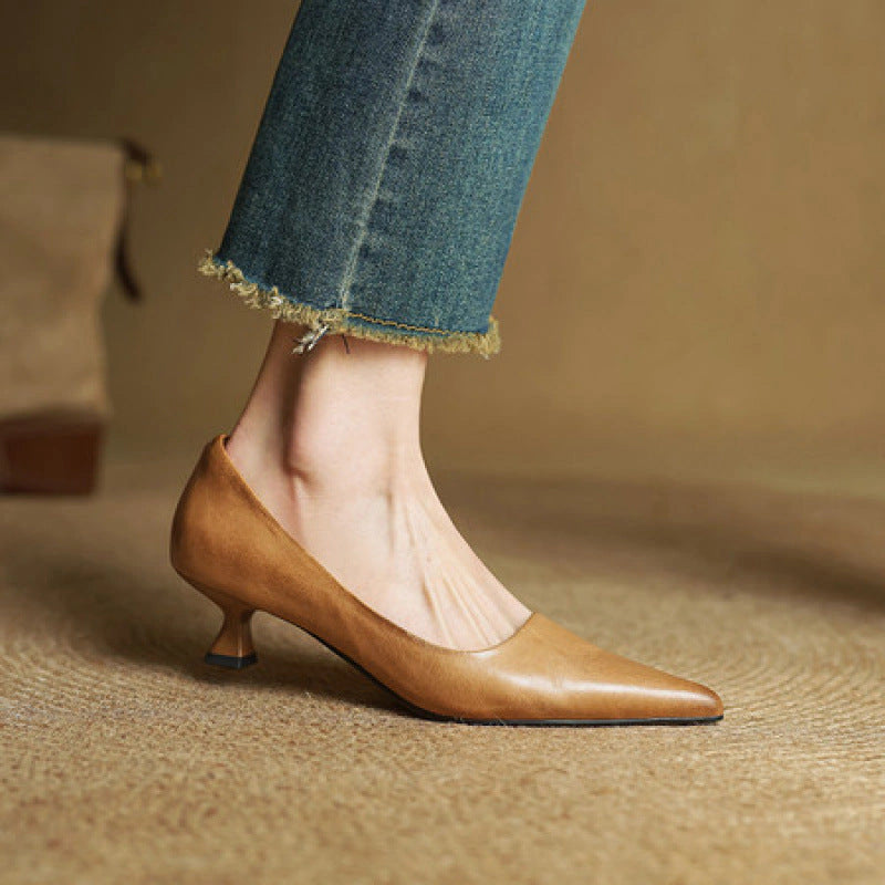 Colette Leather Heels