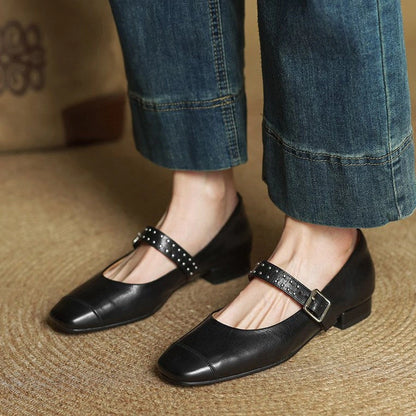 Cora Leather Mary Janes