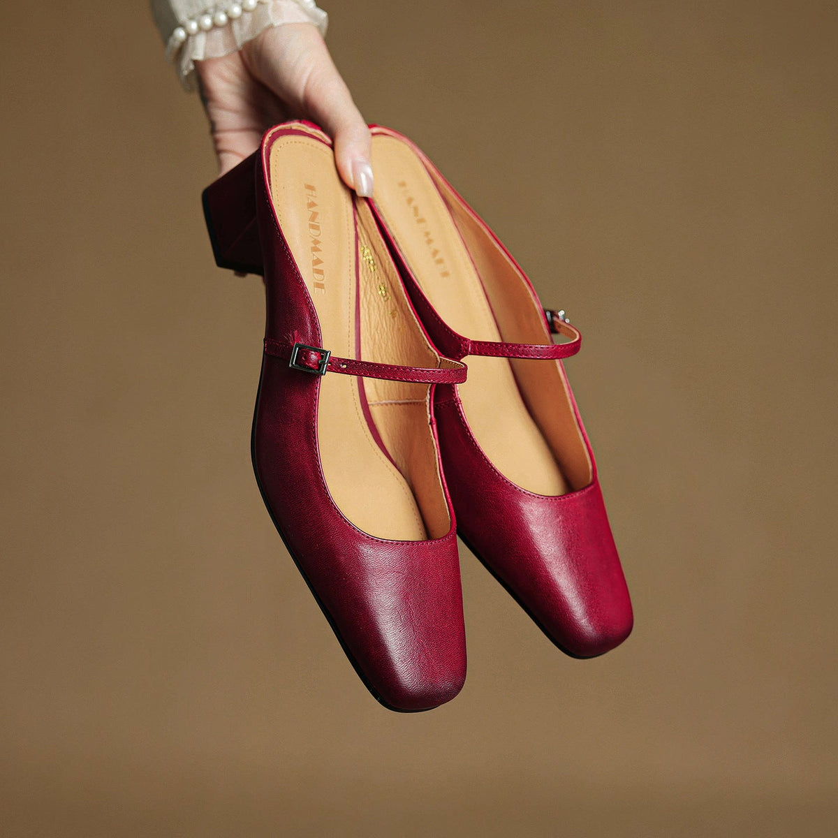 Coralie Leather Mules