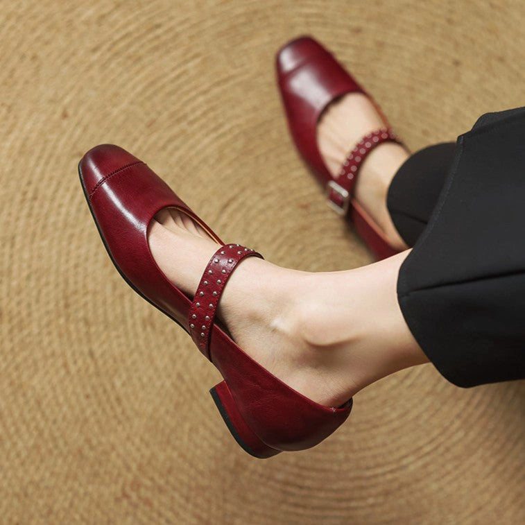 Cora Leather Mary Janes