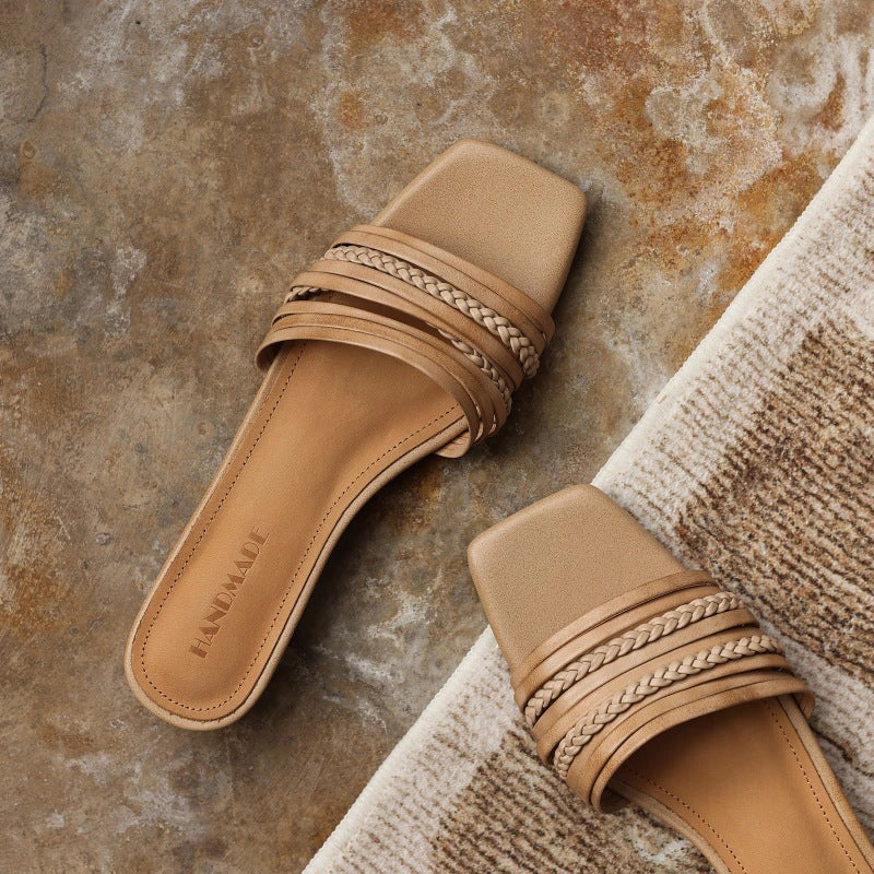 Marlow Square Leather Sandals