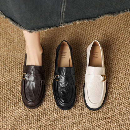 Talia Horsebit Leather Loafers