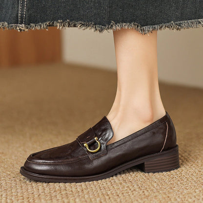 Talia Horsebit Leather Loafers