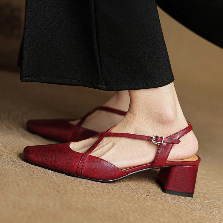 Heloise Leather Heels