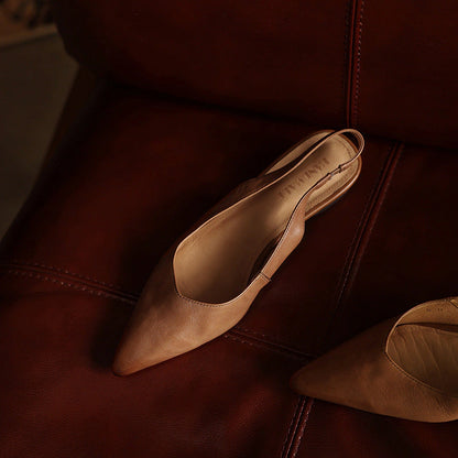 Isla Slingback Leather Flats