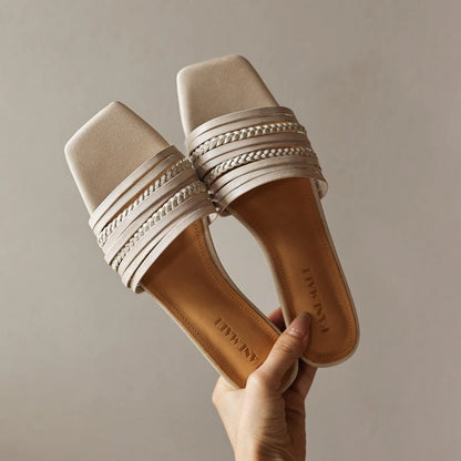 Marlow Square Leather Sandals