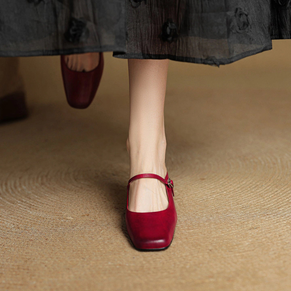 Coralie Leather Mules