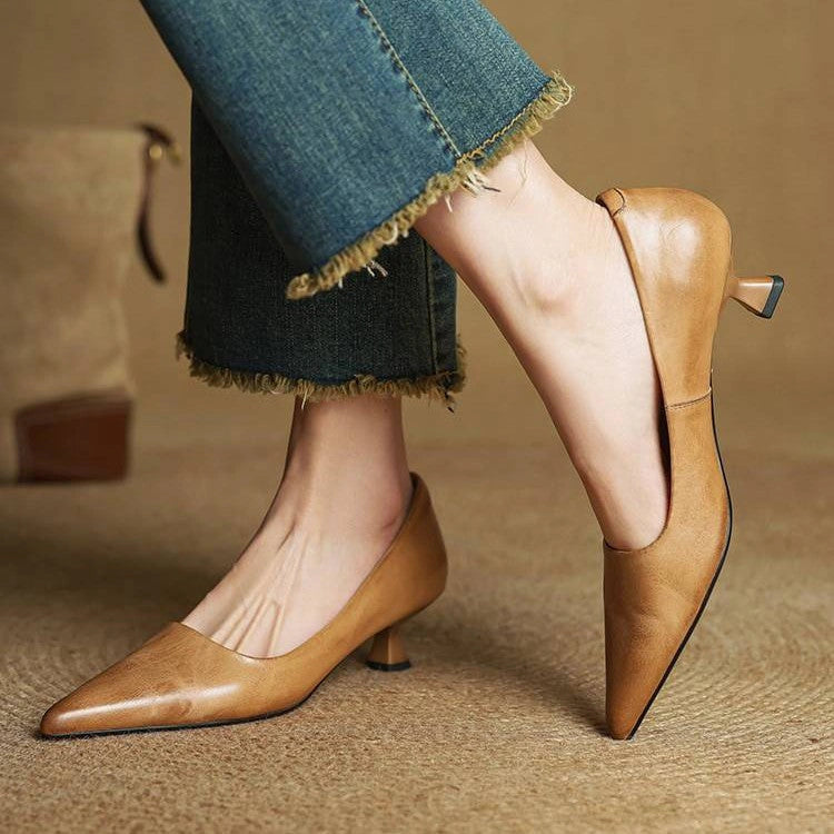 Colette Leather Heels