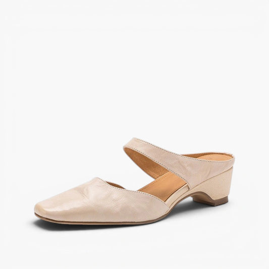 Margot Square-Toe Leather Mules