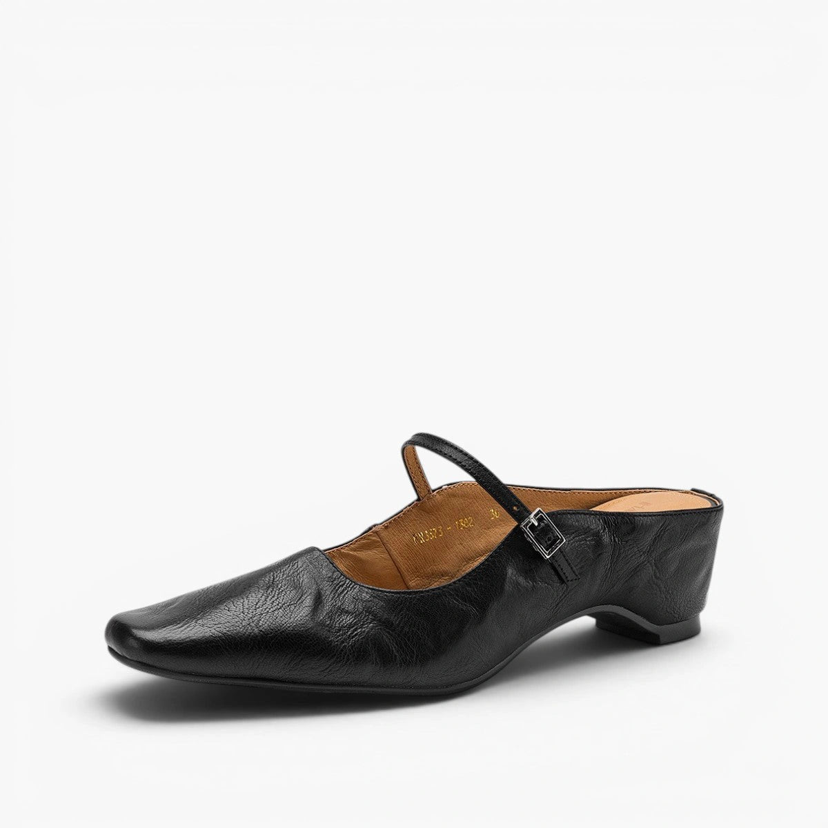 Amara Square-Toe Leather Mules