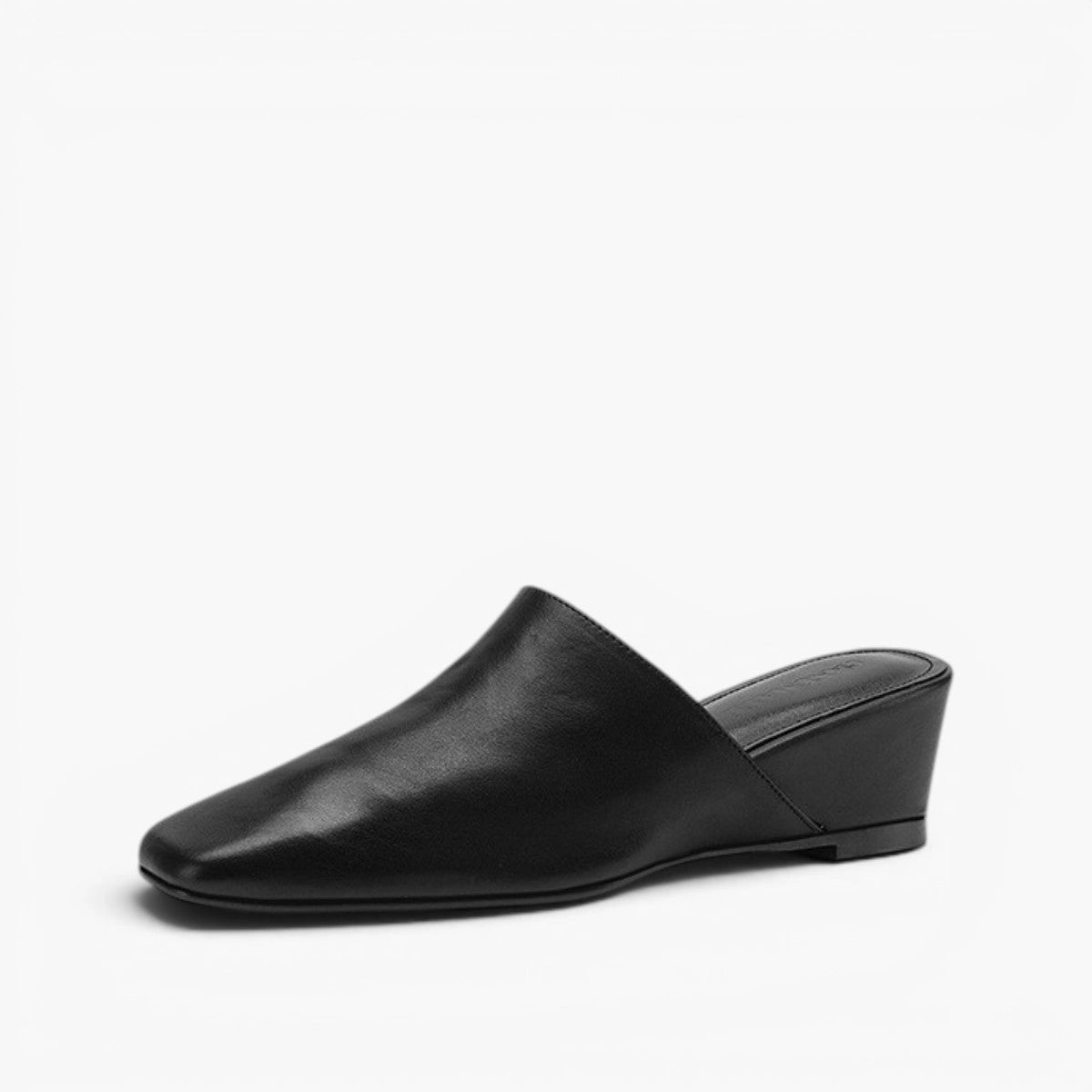 Sylvie Square-Toe Leather Mules
