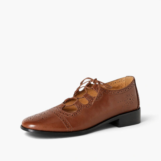 Ondine Brogue Leather Oxfords