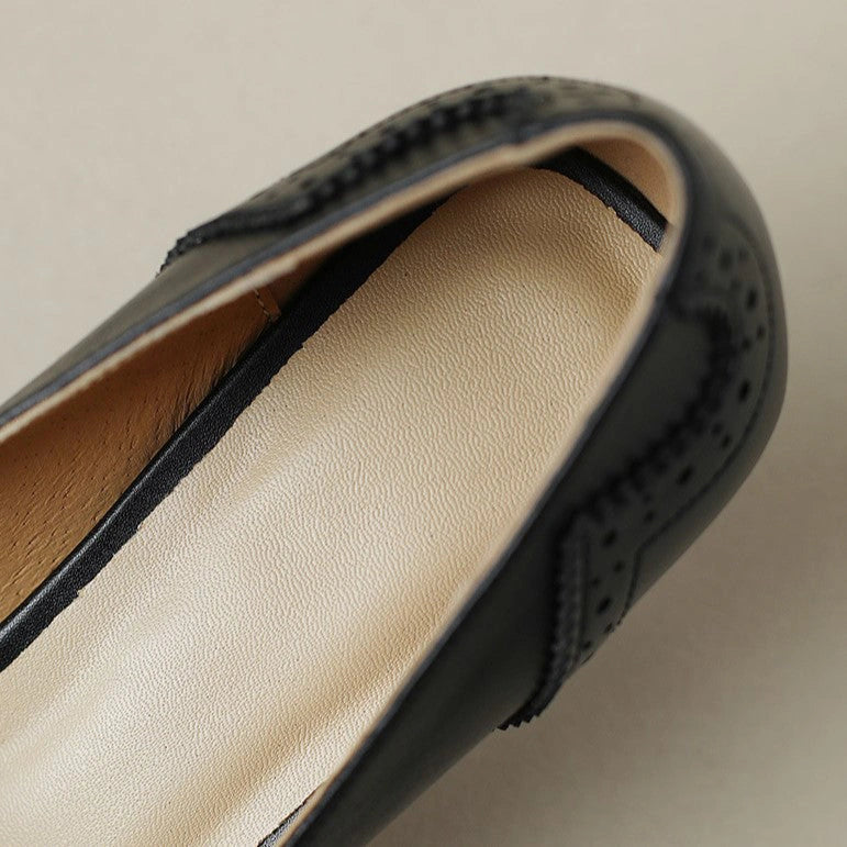 Violaine Leather Ribbon Pumps