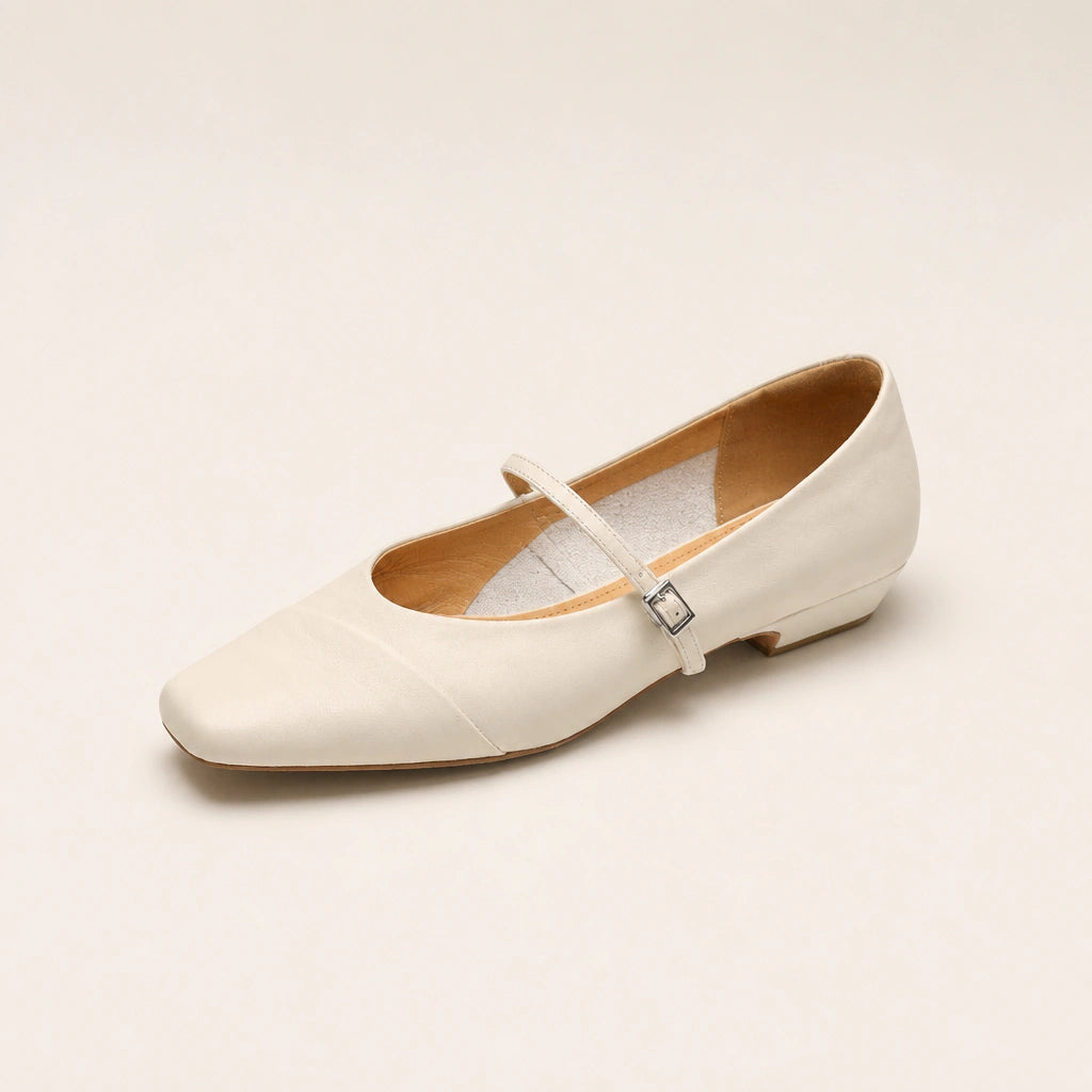 A strap that holds the foot