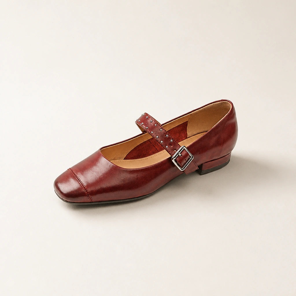 A strap that holds the foot