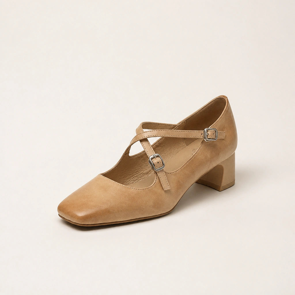 A strap that holds the foot