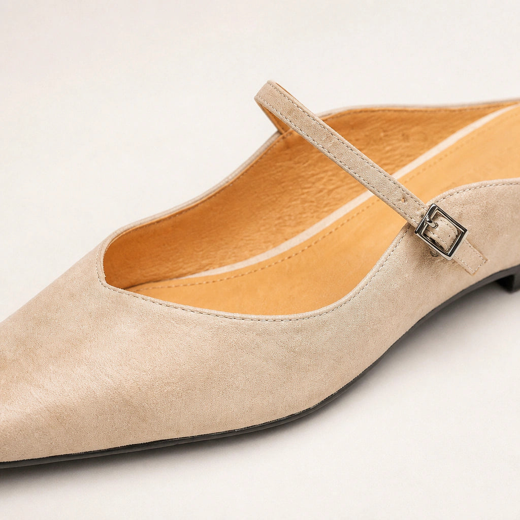 Velvety suede, clean lines